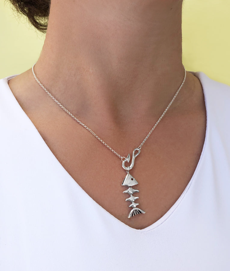 Baby Bonefish Necklace