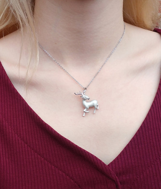 Alert Deer Necklace