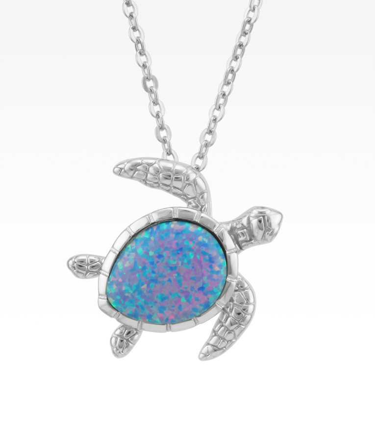 Opal Sea Turtle Necklace – Silver Linings Jewelry